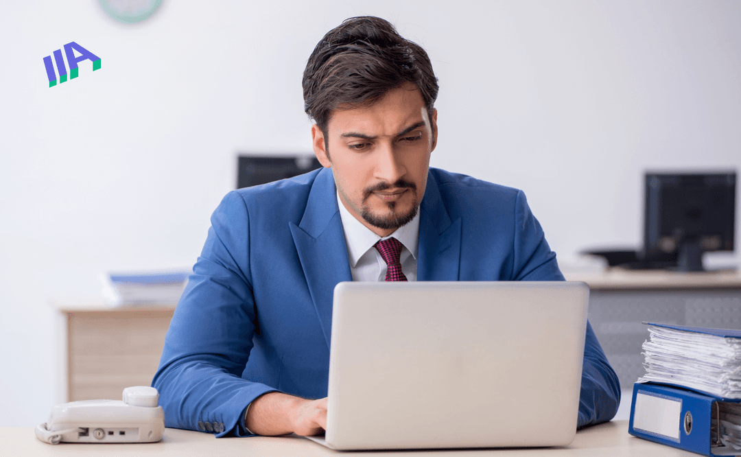concerned individual is examining bad audit report